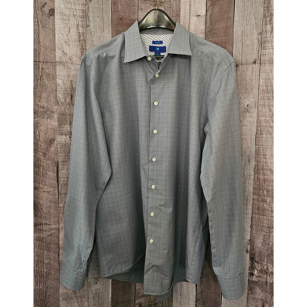EGARA Gray Long Sleeve Button Down SHIRT Men's Size XL T Tall